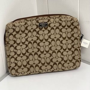 Brand New never used with Tags! Coach khaki computer sleeve